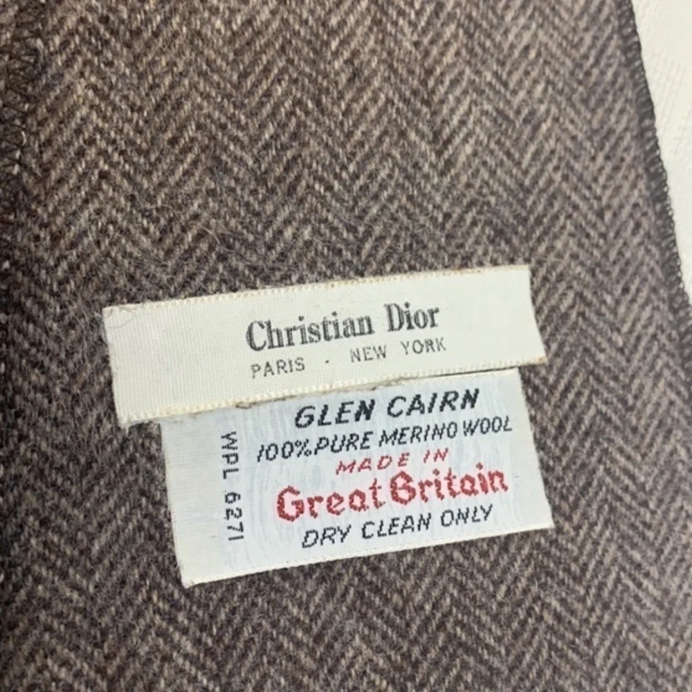Vintage Christian Dior Marino Wool scarf